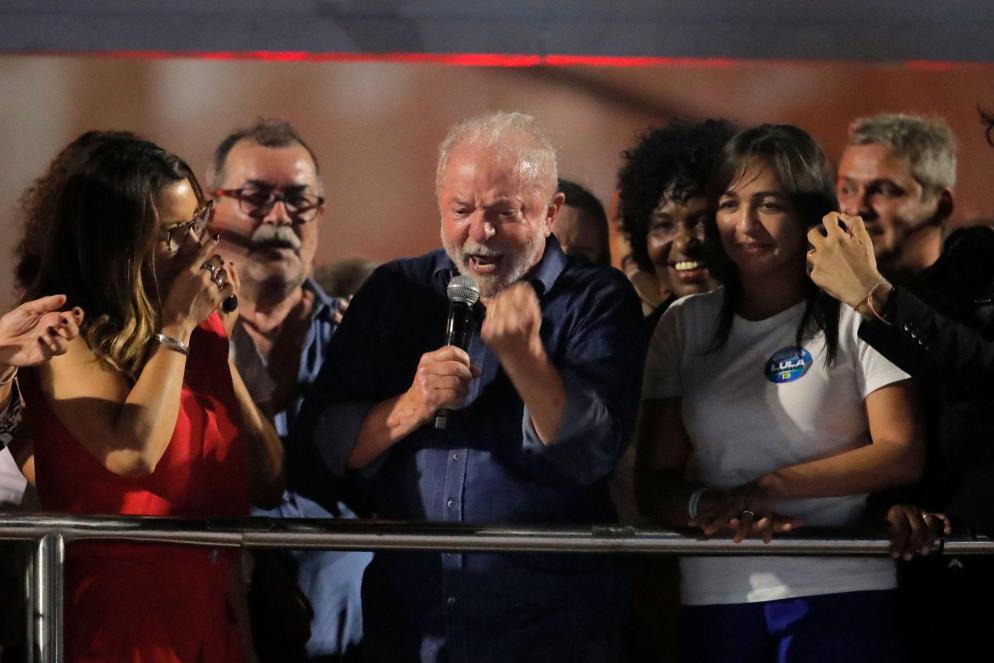 L'esultanza di Lula dopo il risultato del voto - Ansa