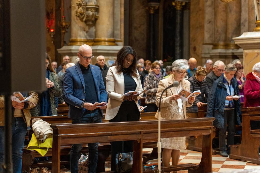 Da sinistra, i tre testimoni del martirio di Haiti: Alessandro De Marchi, Iliana Joseph e Adele Dall'Orto - Riccardo Monticello