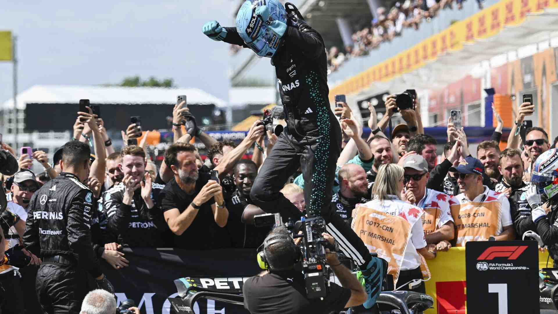 Russell perfetto al Gp del Canada, Antonelli sul podio. E la Ferrari? Non pervenuta