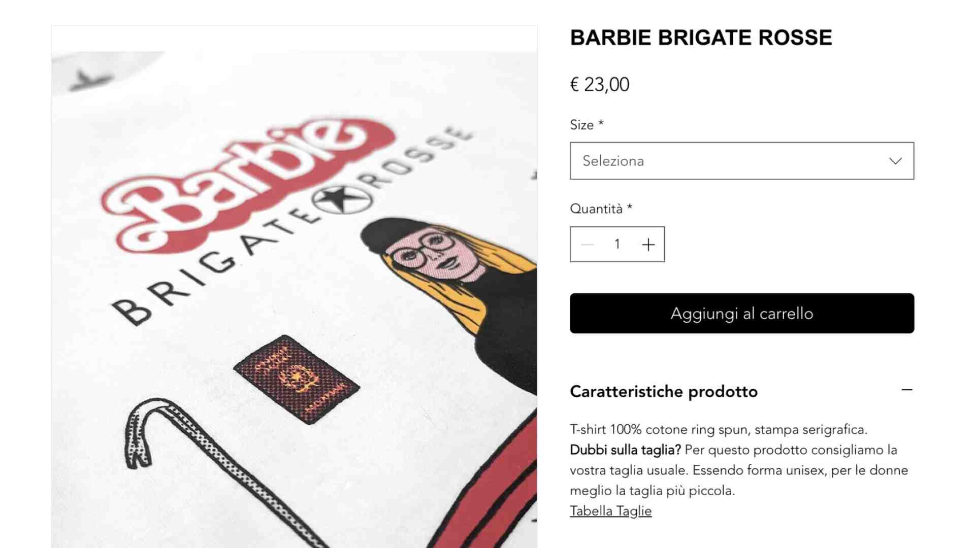 Una t-shirt spiritosa e il diritto a giocare con i simboli del passato