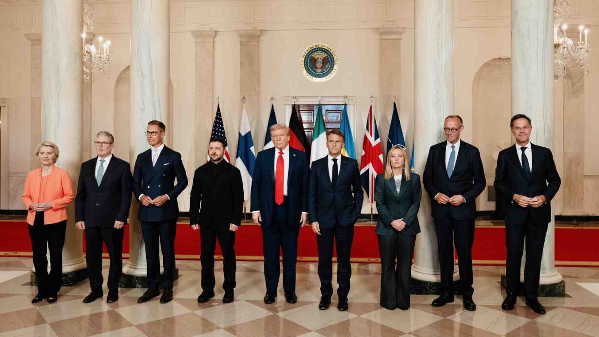 Chi non c’era alla Casa Bianca al fianco di Zelensky