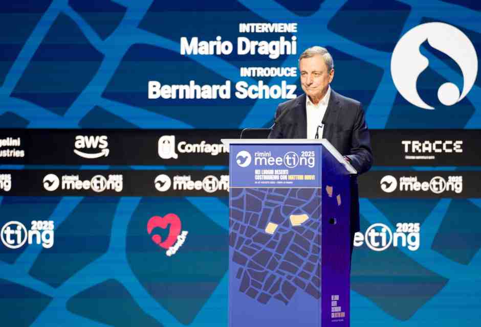 La sveglia di Draghi all'Europa dal Meeting di Rimini