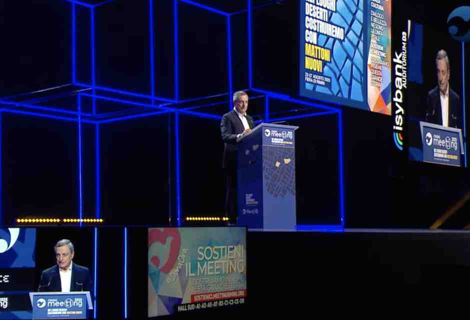 L’Europa tra oggi e domani: il discorso di Mario Draghi al Meeting di Rimini