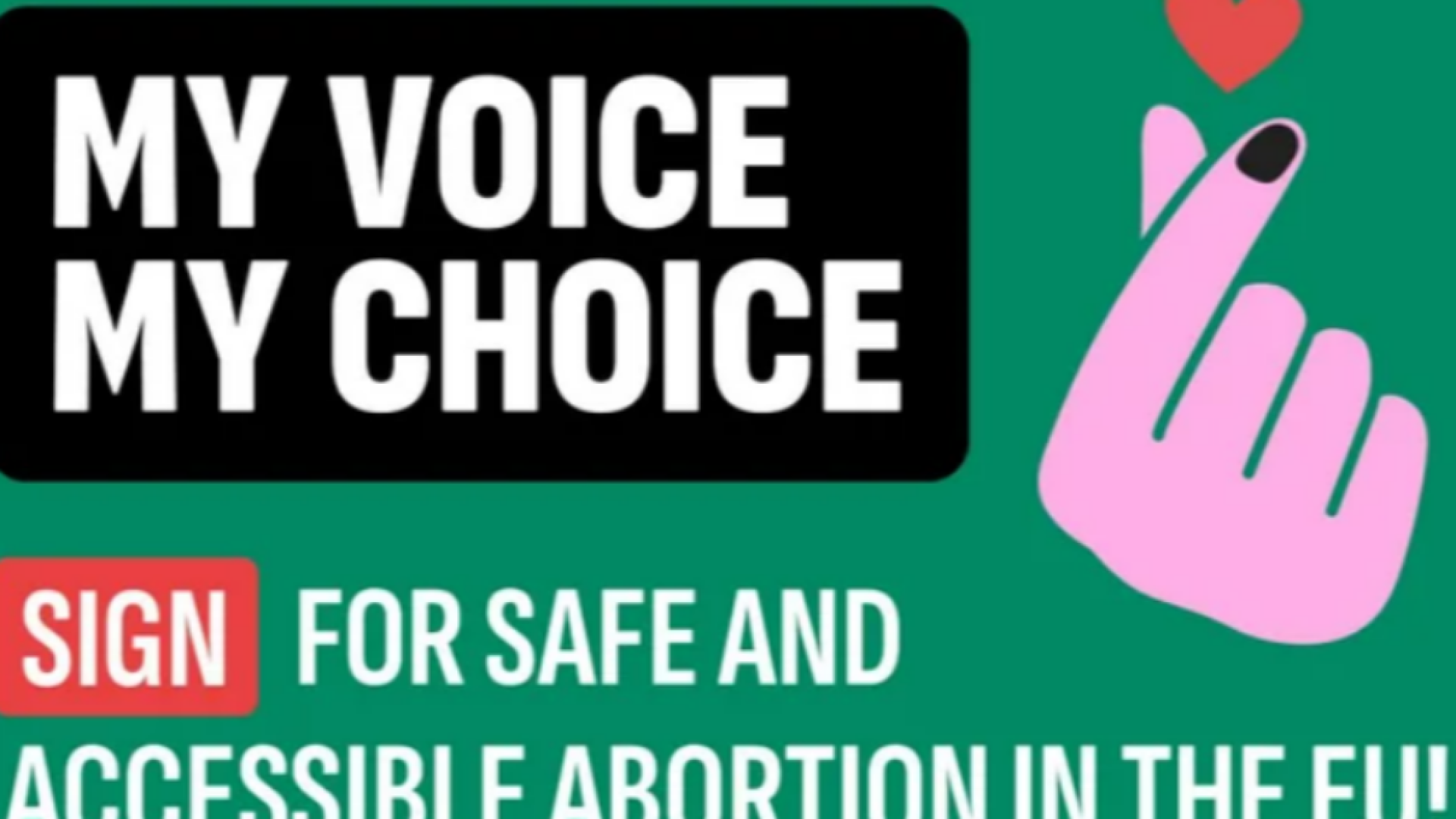 “My voice, my choice”: meno firme di “Uno di noi”, ma Bruxelles apre la porta