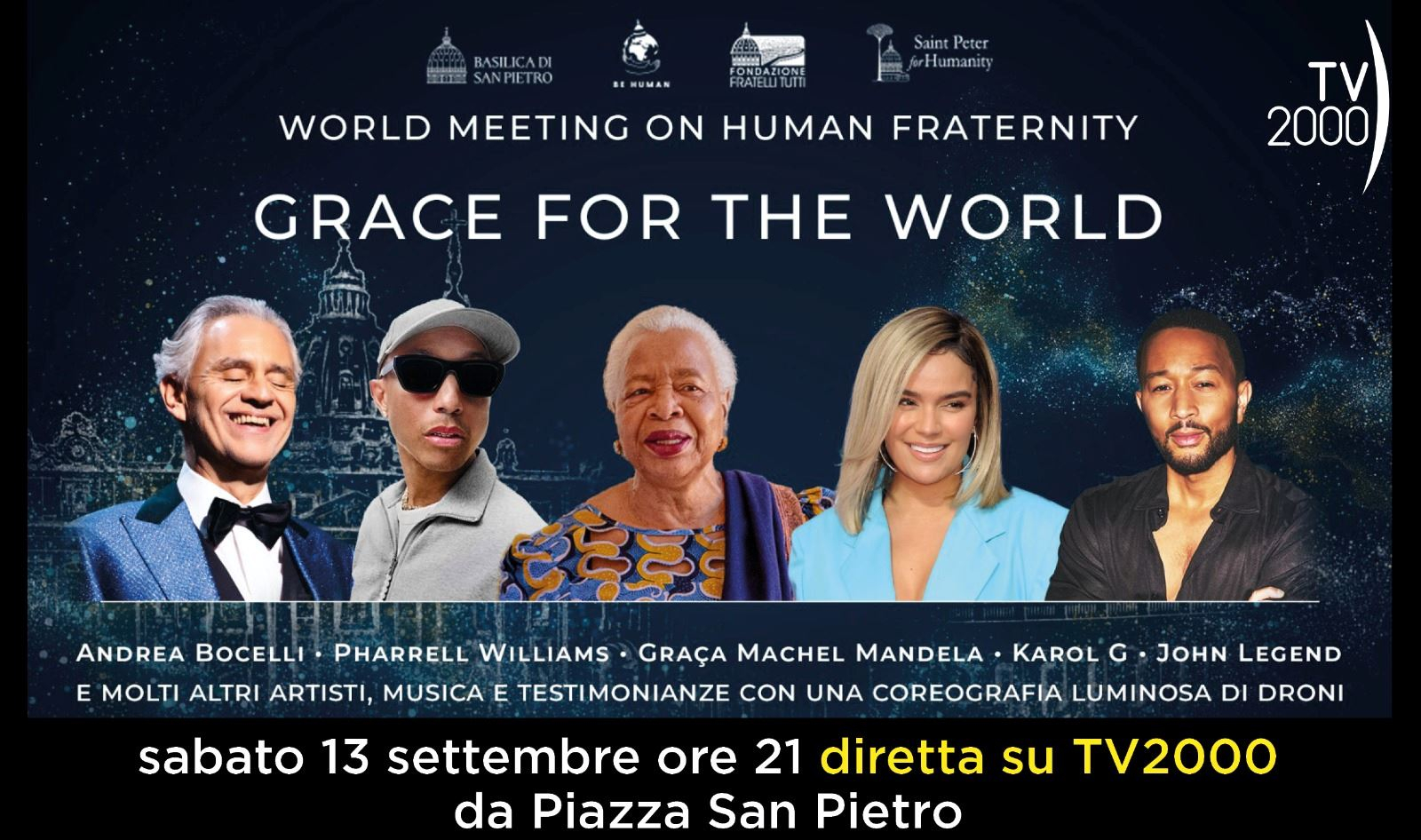 “Grace for the World”: il concerto per la pace in piazza San Pietro