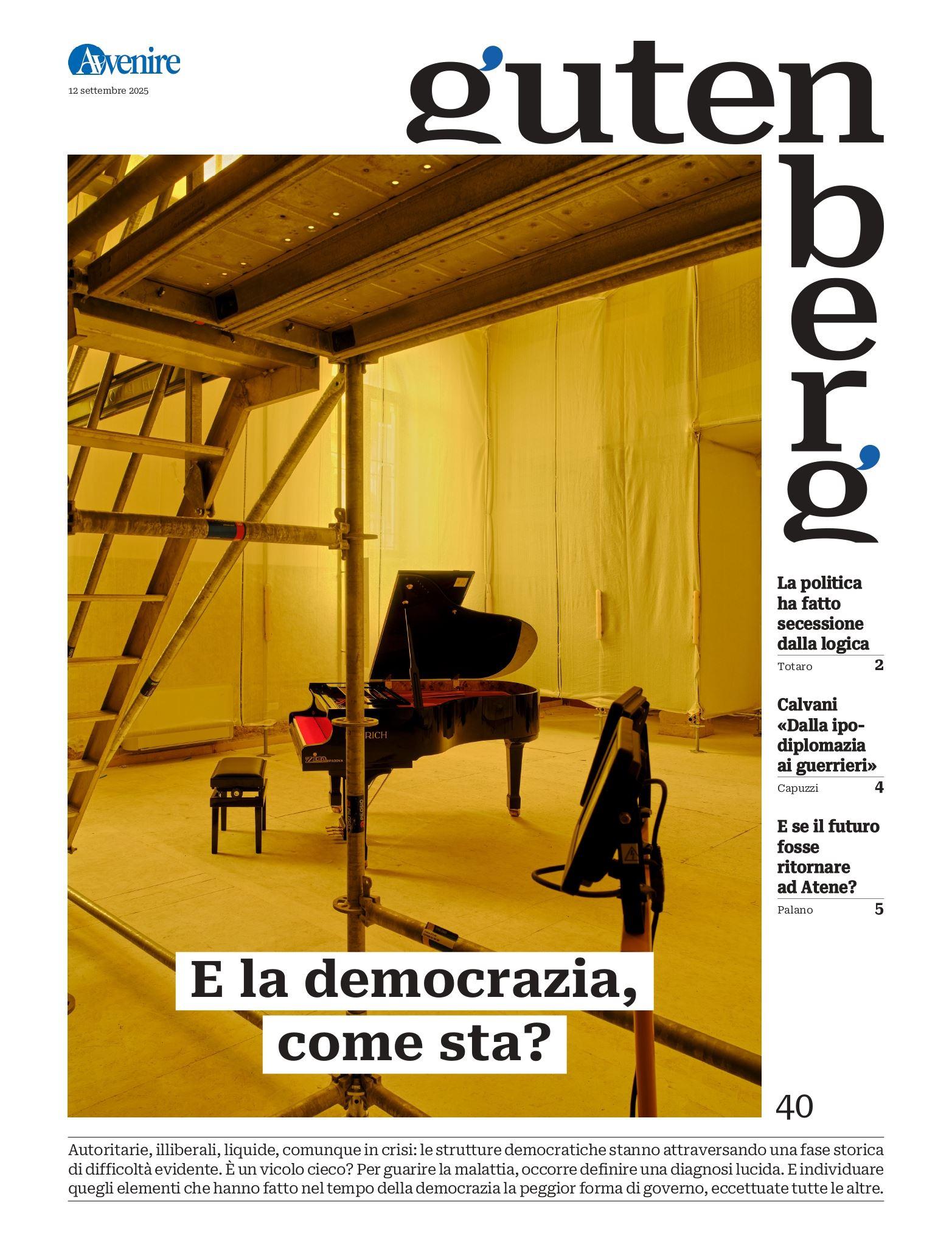 La copertina di "Gutenberg" n. 40, 12 settembre 2025 - -