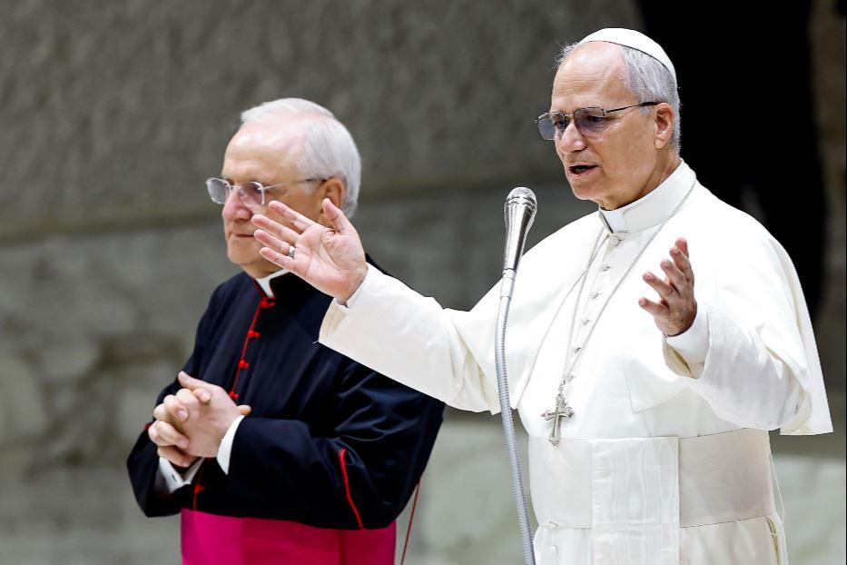 Papa Leone XIV all'udienza generale del 20 agosto 2025 in Aula Paolo VI - Ansa