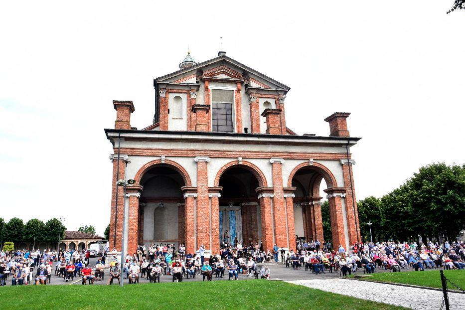 Il santuario di Caravaggio, Bergamo - Ansa