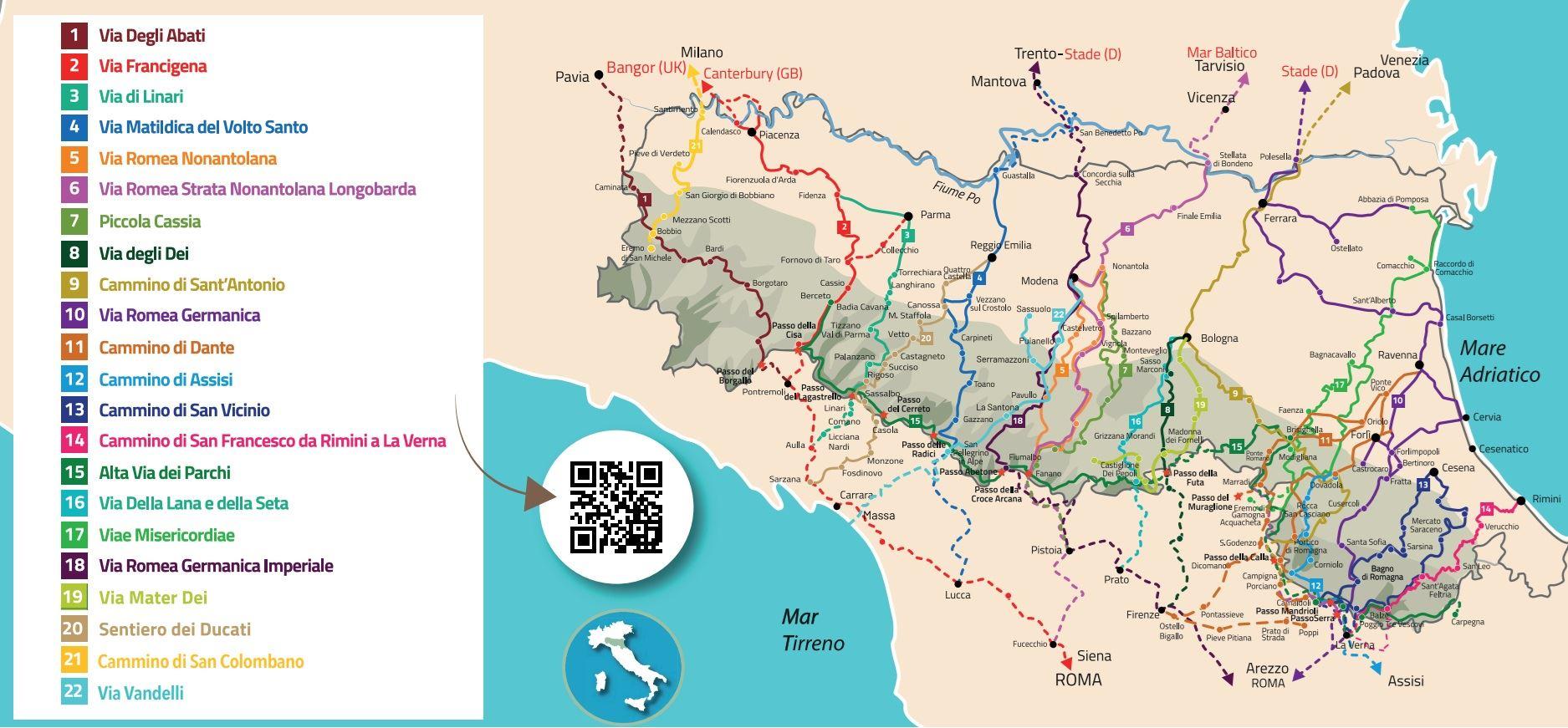 l circuito dei 22 Cammini dell'Emilia Romagna - Atp Emilia-Romagna