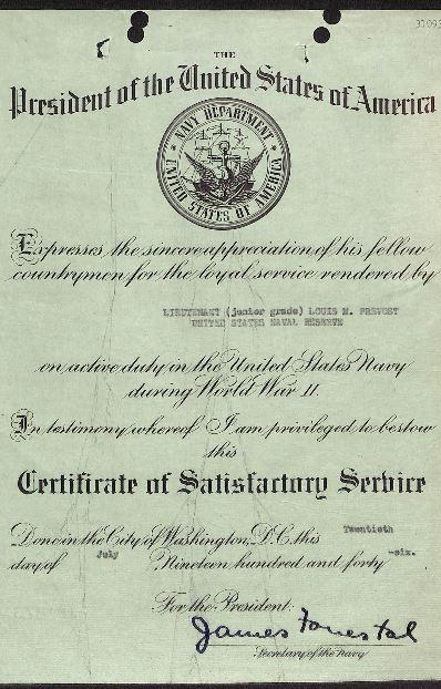 A sinistra, i documenti sulla carriera militare di Louis Marius Prevost - National Archives and Records Administration di Saint Louis (Nara)