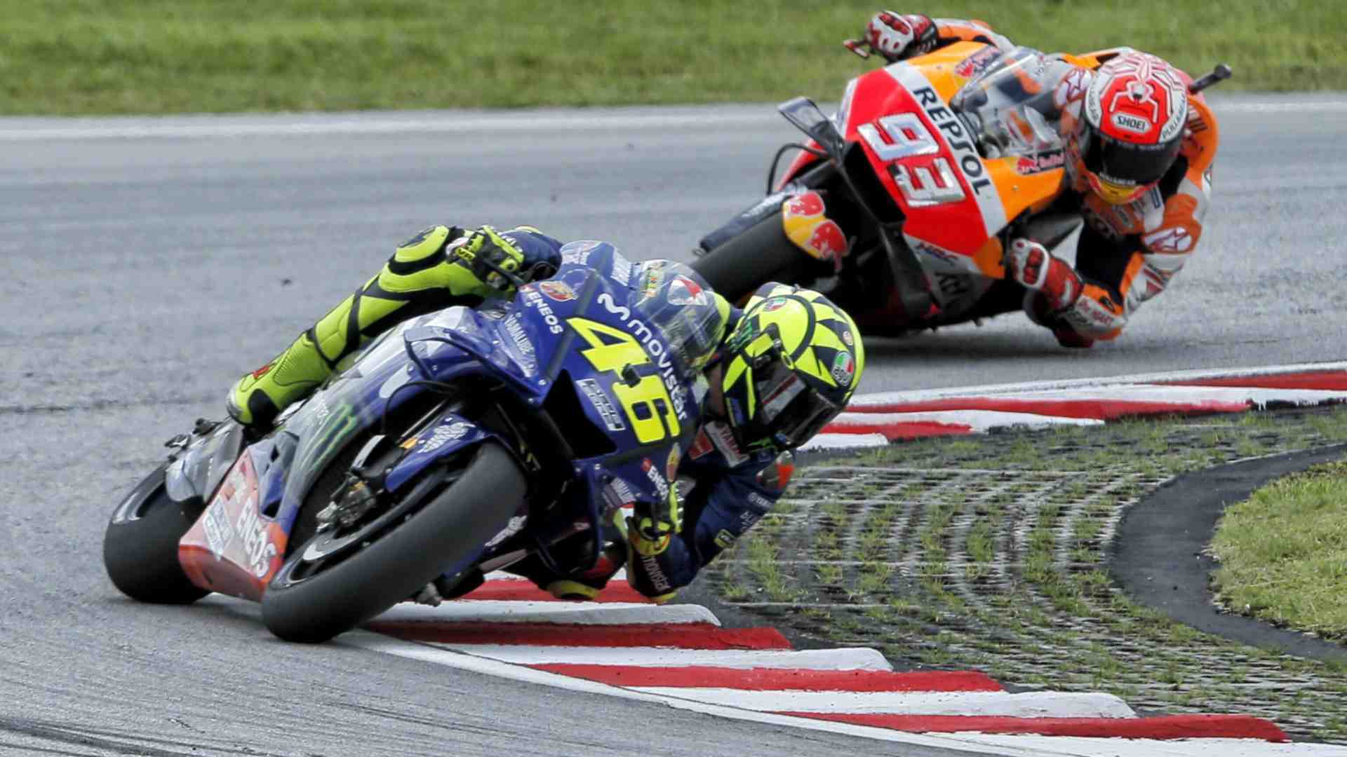 Il duello Rossi-Marquez a Sepang dieci anni dopo