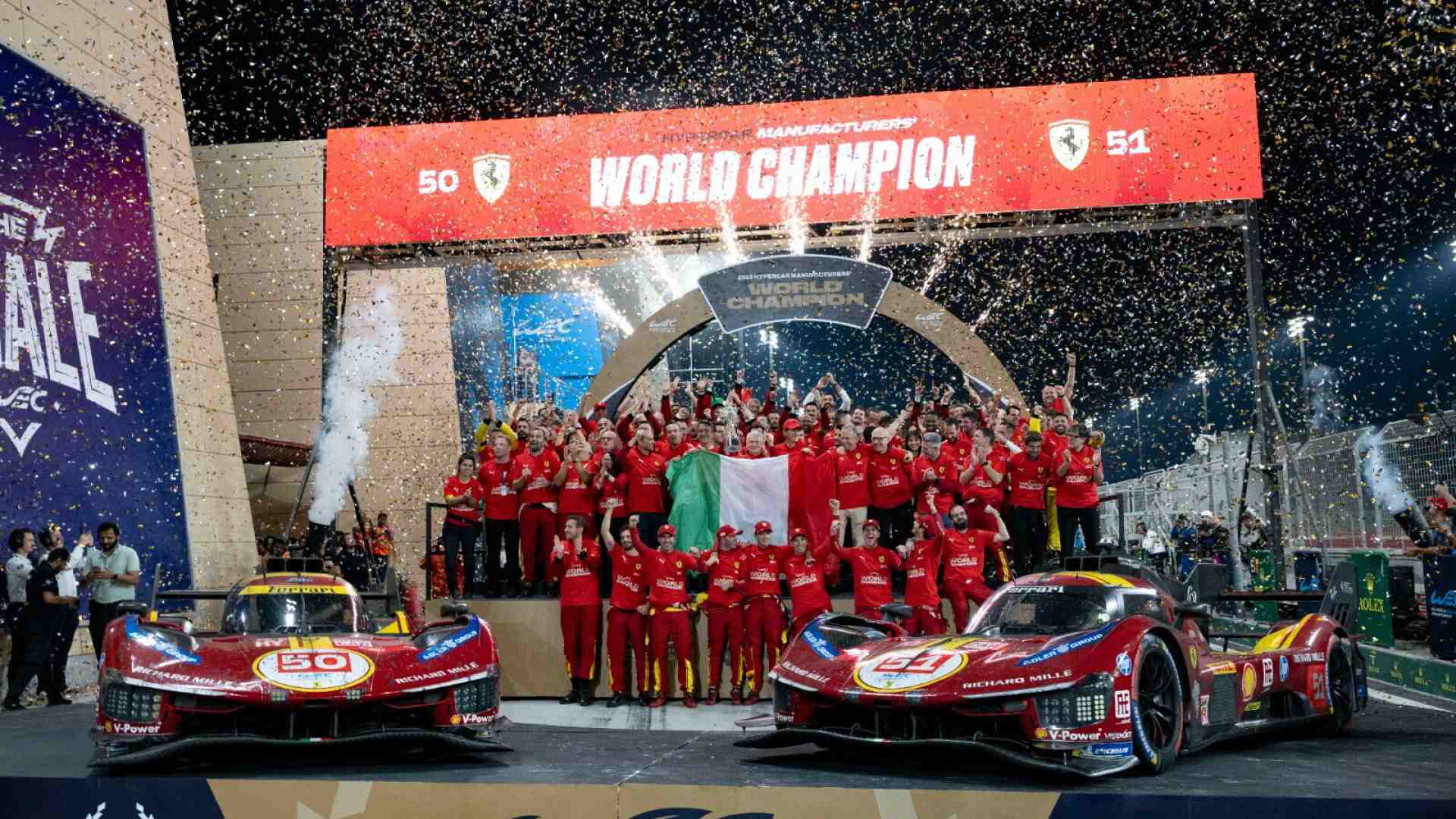 C’è una Ferrari campione del mondo. E questa volta è realtà