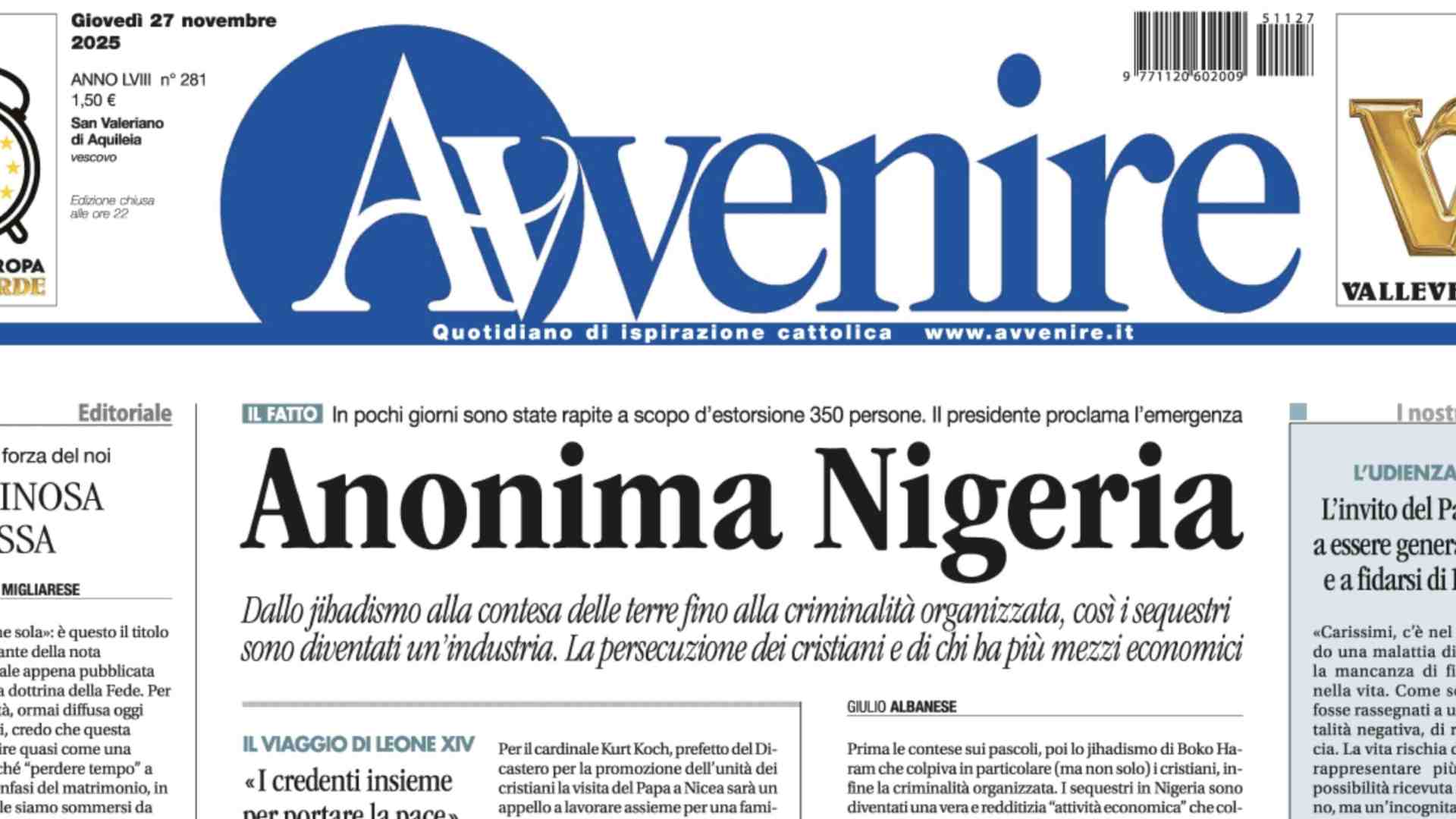 La persecuzione che non piace ad Avvenire