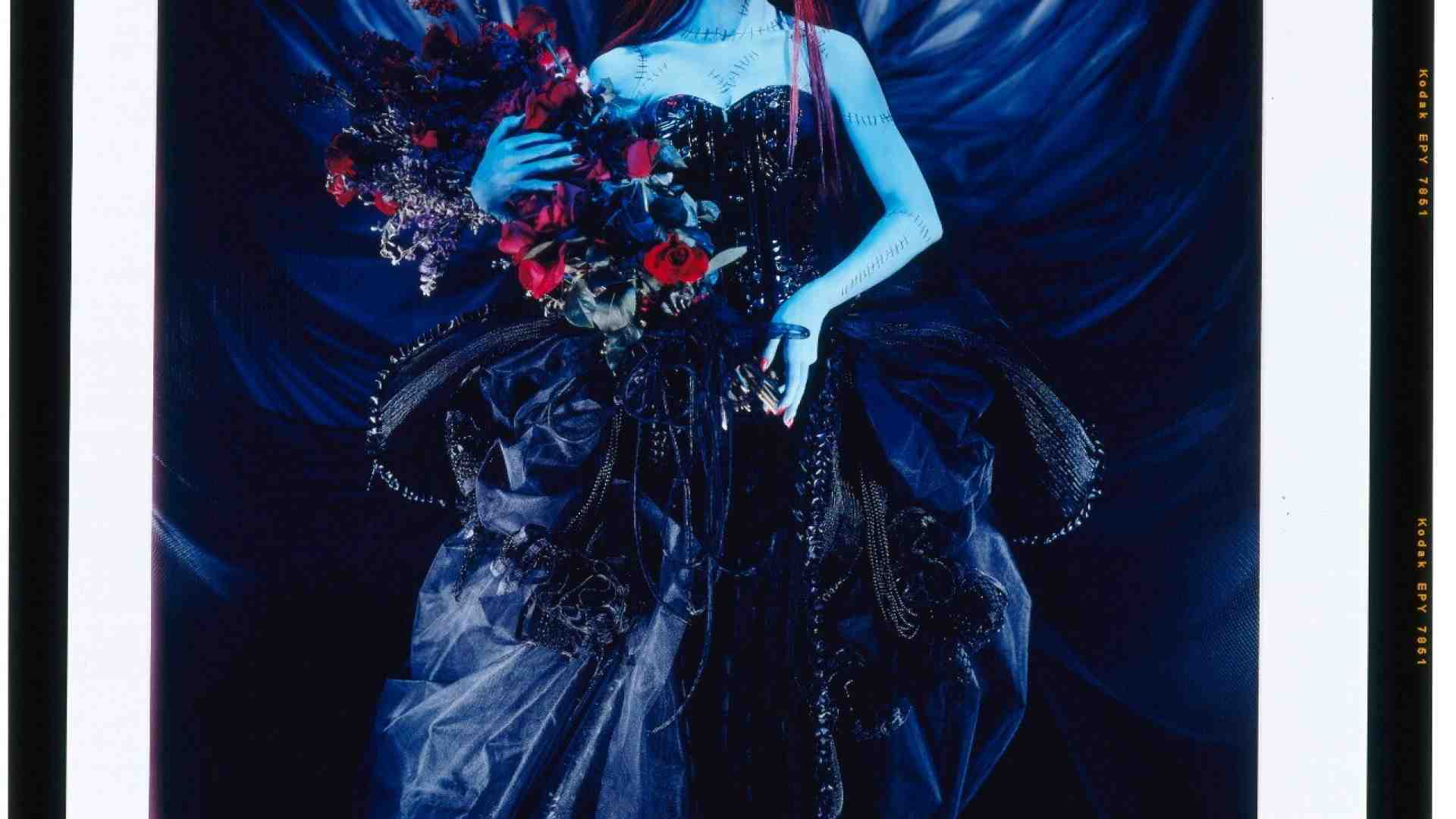 "Blue lady". Disegno courtesy di Tim Burton<div> </div>