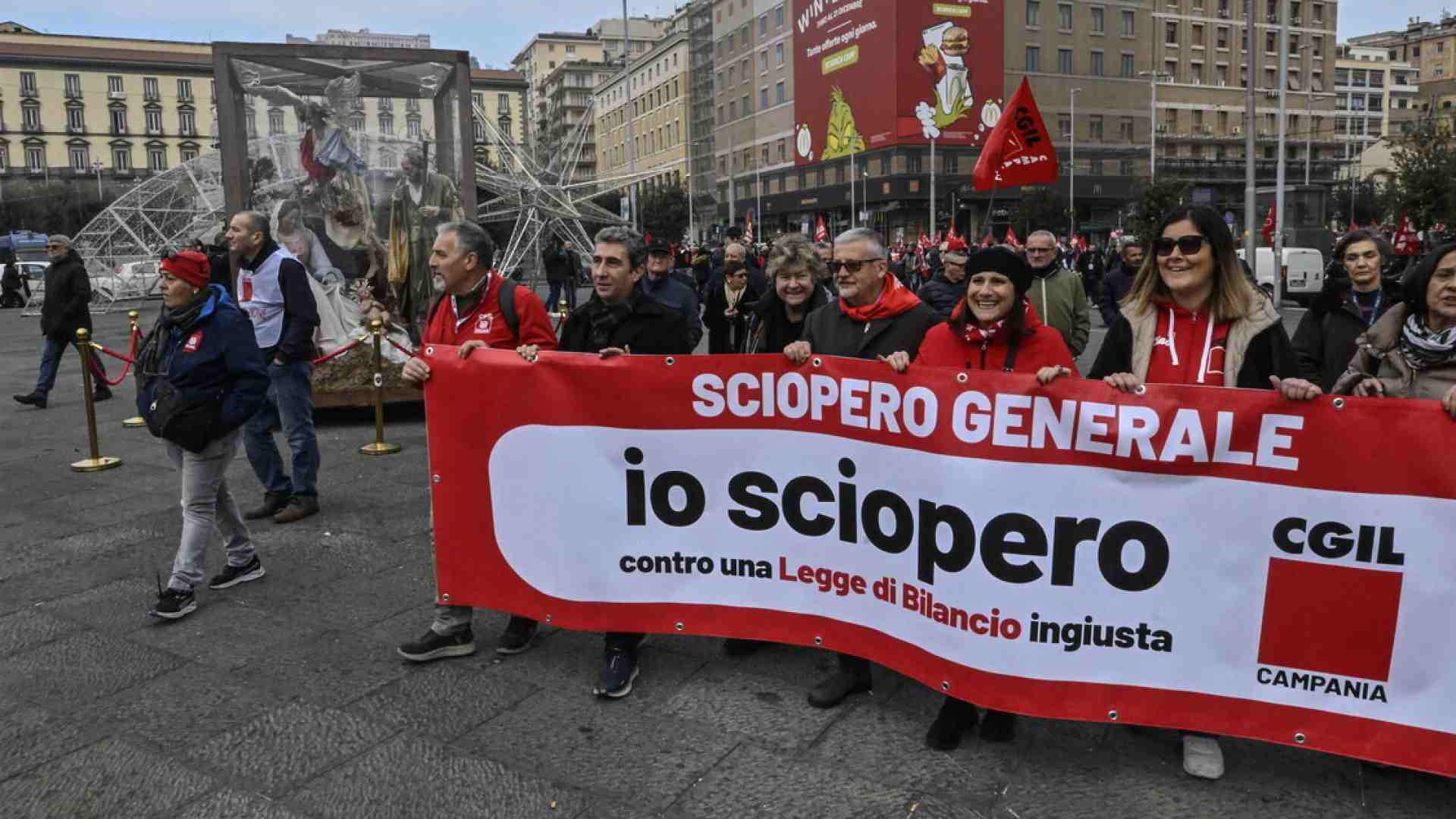 Cgil in piazza da sola: la prova di forza che rivela un isolamento crescente