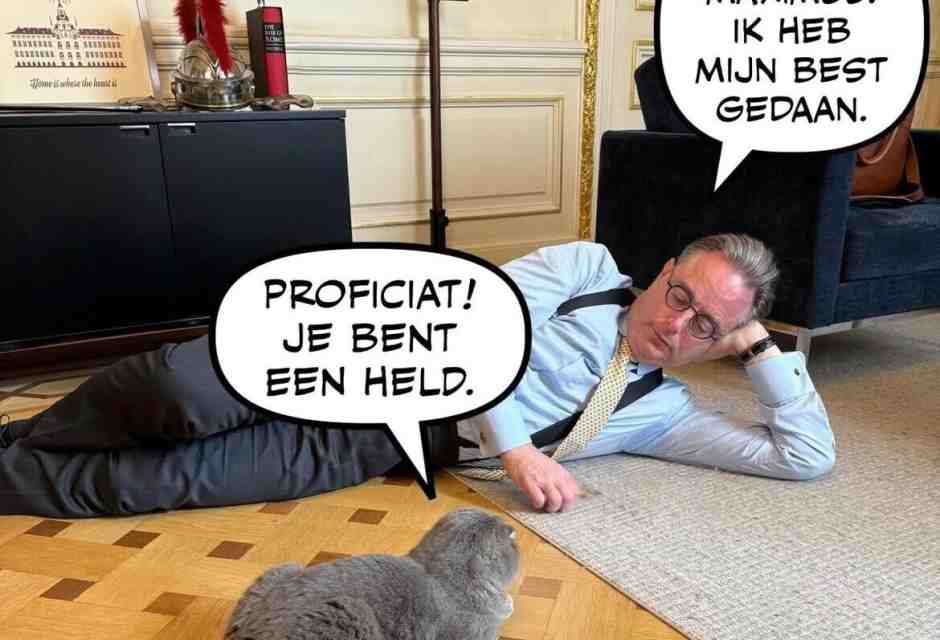 Il curioso fenomeno di Maximus, il gatto del premier belga seguitissimo sui social