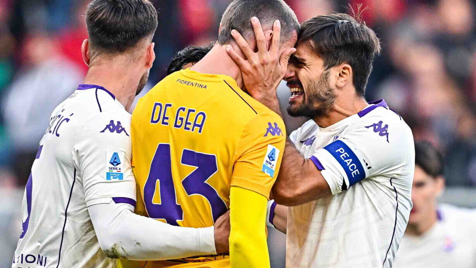La mano apotropaica di David De Gea