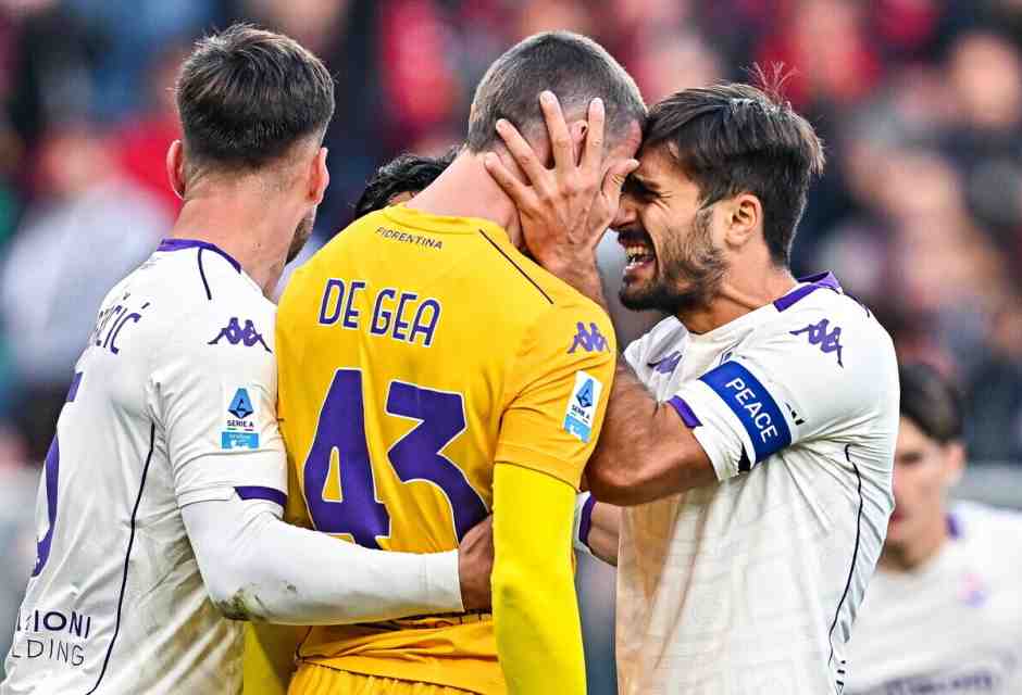 La mano apotropaica di David De Gea