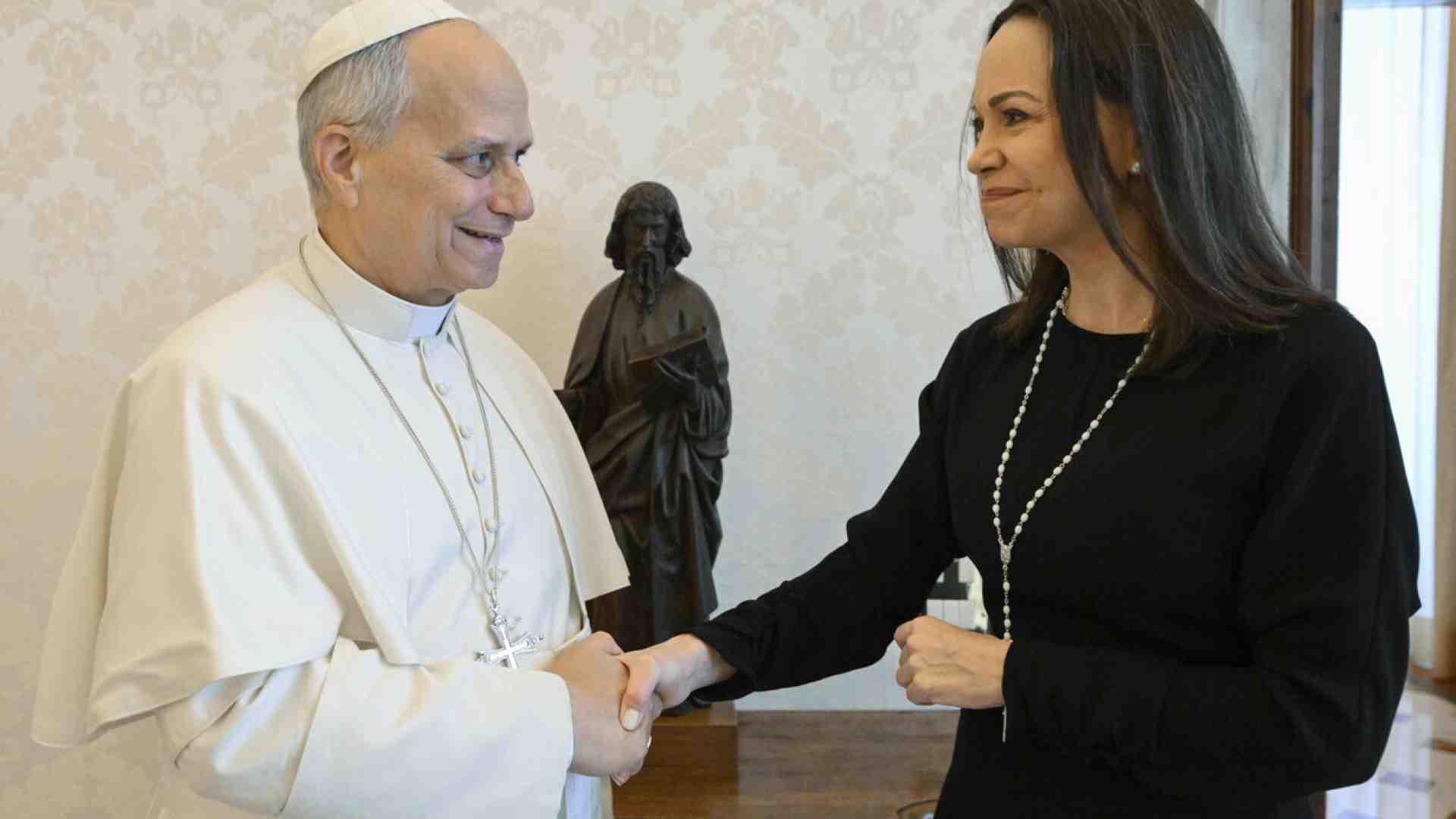 Il Papa incontra María Corina Machado, Nobel per la pace e leader dell'opposizione in Venezuela