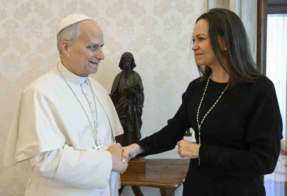 Il Papa incontra María Corina Machado, Nobel per la pace e leader dell'opposizione in Venezuela
