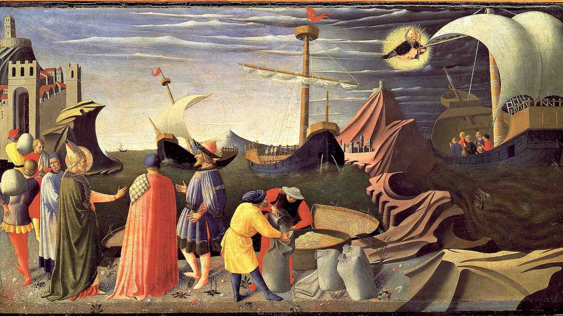 Le figure leggere dell’Angelico e il nostro mondo, che è una sequenza di Pietà