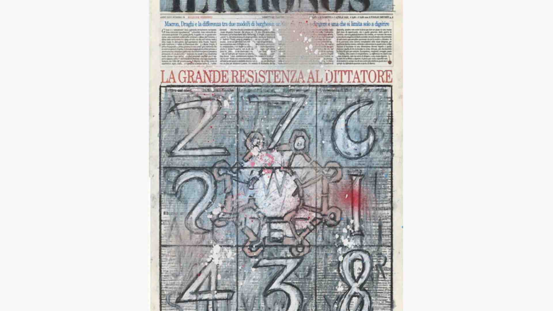 Fitte e gremite, le prime pagine del Foglio diventano un’opera d’arte