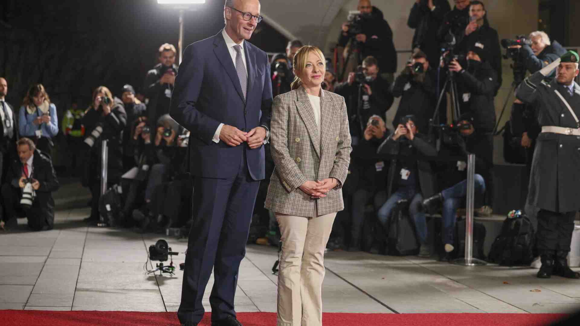 Vertice Meloni-Merz a Roma sulla difesa (senza Leonardo)