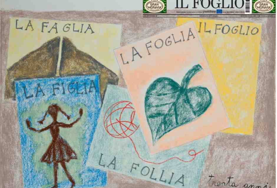 I colori di Francesco Clemente per i 30 anni del Foglio: una copertina speciale