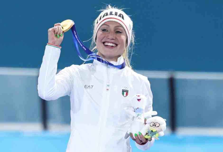 Francesca Lollobrigida e il compleanno d’oro sul ghiaccio di Milano-Cortina 2026