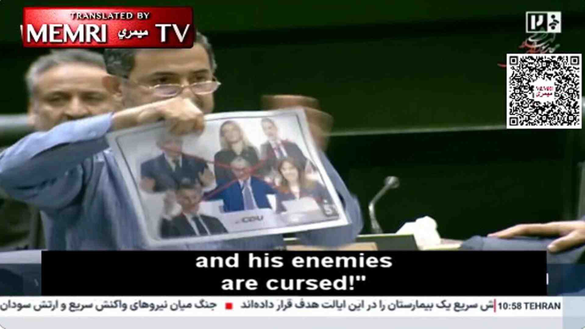 In Iran un deputato ha strappato la foto di Mattarella. Tajani convoca l'ambasciatore