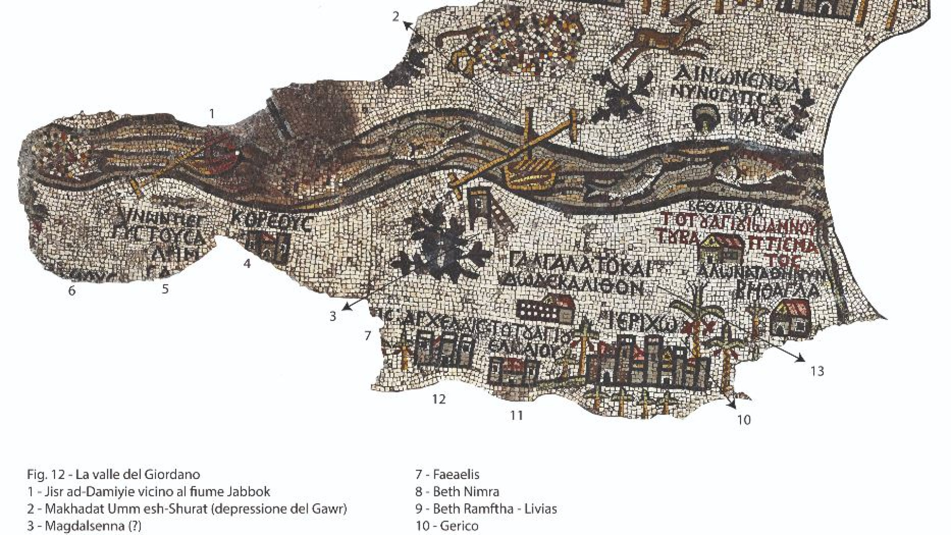 Giordania, nel mosaico di Madaba c’è tutta la terra biblica